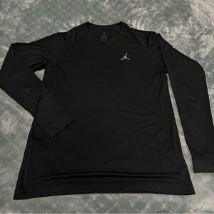Jordan Men's Black Long Sleeve Shirt